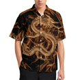 thumbnail image 3 of Camisa hawaiana con estampado de dragón en 3D para hombre, camisa elegante de manga corta de gran tamaño de verano, camisetas casuales transpirables, camisas, 3 of 4