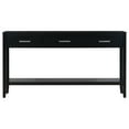 thumbnail image 3 of Fulvari 59in Length 3-drawer Console Table With 1 Shelf for Entryway, Hallway, Living Room, Foyer, Corridor, 3 of 9