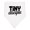 White and Black, variant on Inktastic Tiny Disciple Religious Baby Bandana Bib