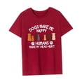 thumbnail image 4 of Camiseta para mujer con cuello redondo Yinane camiseta básica de recuerdo L, 4 of 7