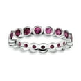 thumbnail image 1 of Sterling Silver Stackable Expressions Rhodolite Garnet Ring Size 10, 1 of 3