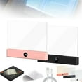 thumbnail image 1 of Smart LED Book Light Treasure Box, Rechargeable Flat Reading Lamp Full Page Light Portable Multi Brightness Color Student Eye Protection Night Dimmable Panel Plate 3 Colors Timer for Readers(P+B), 1 of 9