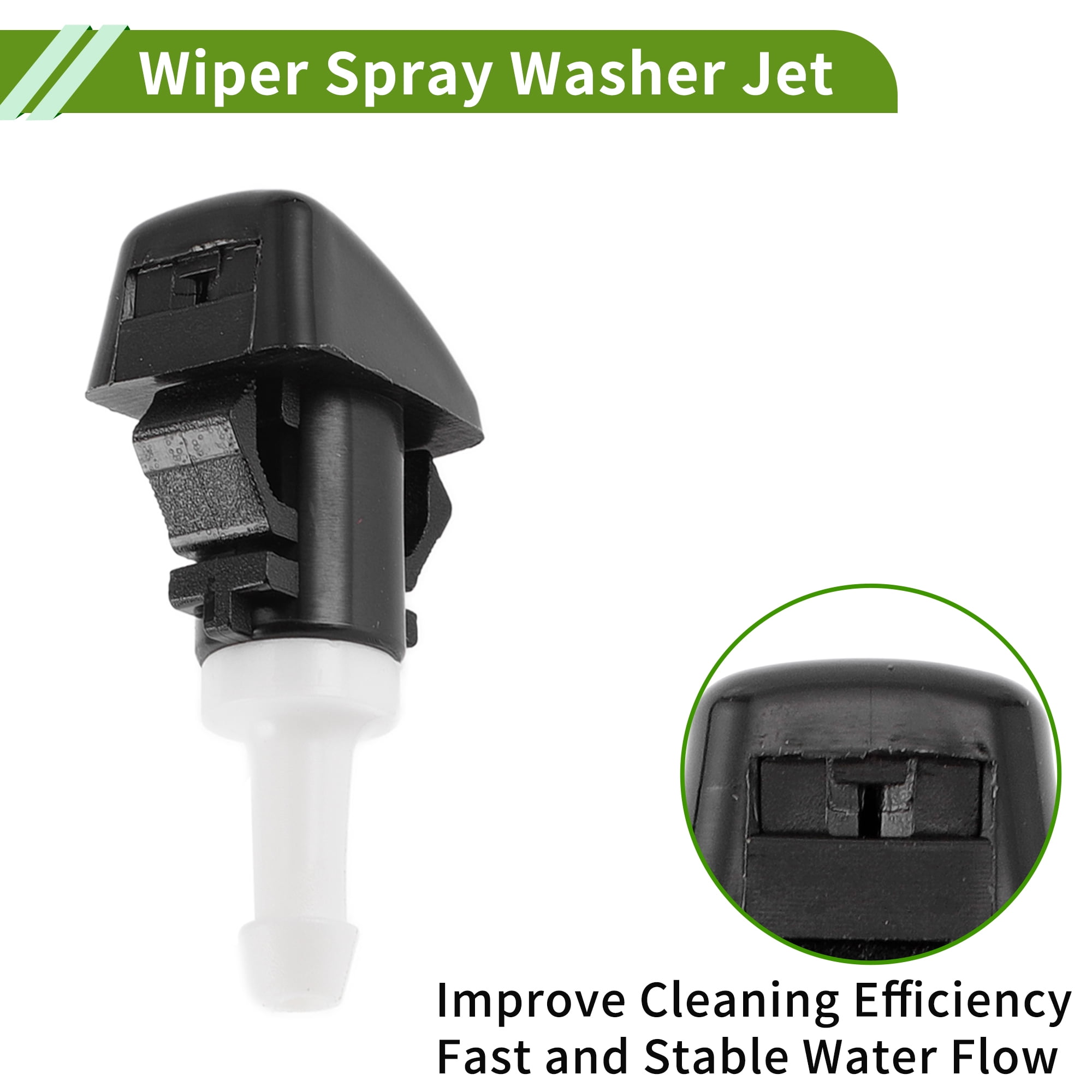 Unique Bargains Windshield Washer Nozzle for Hyundai Santa Fe 2013-2018 Plastic 1 Set