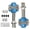 Blue, variant on Tibvox Light Weight Aluminum Alloys Clipless Pedals For Enhances Cycling Efficiency