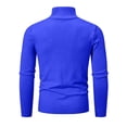 thumbnail image 5 of Atkumj Mens Quarter Zip Pullover Fashion Warm Loose Ribbed Turtleneck Knit Sweater Casual Solid Color Long Sleeve Mens Pullover Sweater for Daily Walking M, 5 of 7