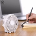 thumbnail image 6 of Luxtrada Mini Portable Handheld Fan Electric Fans Portable Small Personal Portable Table Fan with Battery USB Rechargeable(Green), 6 of 8