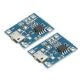 thumbnail image 1 of Módulo de cargador de batería TP4056 MICRO USB 4.5-5.5V 1A Paquete de 2, 1 of 5