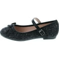 thumbnail image 2 of Link Marina-36K Girl's Glitter Bow Ballerina Party Dressed Flat Mary Janes, 2 of 7