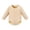 Beige, variant on Quealent Newborn Baby Boy Clothes Cotton Shirt Bodysuit Button Up Long Sleeve Romper Jumpsuit One-Piece Outfit (Grey, 12-18 Months)