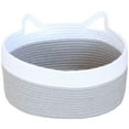 thumbnail image 1 of BEADCEST Blanket Baskets Cloth Basket Light Grey Clothes Storage 1Set, 1 of 5