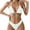 White, variant on Sporty Bandeau Bikini Set - Classic 2-Piece Swimwear for Pool & Beach (Sexy Retro Style) Black S