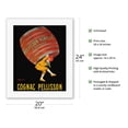 thumbnail image 2 of Cognac - Pellisson Cognac Père et Fils Co. - Vintage French Advertising Poster by Leonetto Cappiello c.1907 - Fine Art Rolled Canvas Print 16in x 20in, 2 of 4