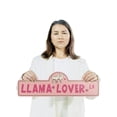 thumbnail image 3 of Llama Lover Plastic Street Sign - 6 Inch X 18 Inch Gift Animal Farm Pet Cute Funny Nature Decor Rustic Companion Love Outdoors, 3 of 4