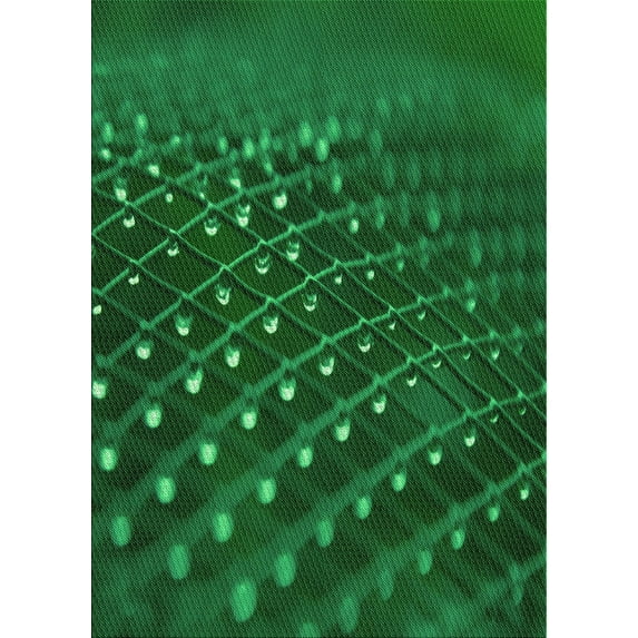Ahgly Company Machine Washable Indoor Rectangle Transitional Deep Emerald Green Area Rugs, 8' x 12'