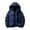 Navy, variant on Men's Long Waterproof Hooded Jacket with Thick Insulation and Weather Resistant Construction
