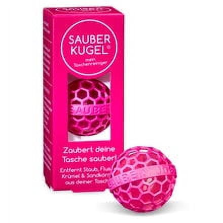 Sauberkugel - The Clean Ball - The clever way of cleaning bags, backpacks and school bags (Pink)