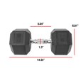 thumbnail image 2 of CAP Barbell Coated Hex Dumbbell, Single 3 - 100 lb, 2 of 6