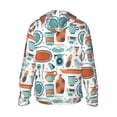 thumbnail image 2 of Picia Cute Tableware Women's Men's UPF 50+ Sun Protection Hoodie Shirt Long Sleeve SPF Fishing Outdoor UV Hiking Lightweight Shirts-Medium, 2 of 9