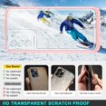thumbnail image 4 of Case for Samsung Galaxy S22, Slim Thin Soft TPU Bumper & Hard PC Transparent Back Shockproof Scratch Resistant Protective Phone Case for Samsung Galaxy S22 (Pink), 4 of 15