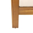 thumbnail image 3 of Michelle Acacia Wood Outdoor Club Chairs with Cushions, Teak, Cream, 3 of 7