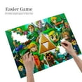 thumbnail image 4 of 500 Pieces Unique The Legend Of Zelda Jigsaw Puzzles For Adults Cartoon Wooden Puzzle Large Puzzle Game Artwork Family Decorations Puzzle, 4 of 9