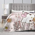 thumbnail image 5 of Hello Kitty Throw Blanket, Cozy Flannel Blankets For Boys Girls, Super Soft Warm Blanket For Couch Sofa Bed, 5 of 9