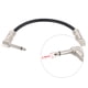 thumbnail image 2 of Cable de audio ammoon AC-10 15cm / 0.5 Pies Parche Guitarra Pedal de Efecto Cable de la Cuerda del Instrumento 1/4 Pulgadas de Plata 6.35 Enchufe de Ángulo Recto PVC Tomshoo Cable de audio, 2 of 4