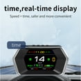 thumbnail image 2 of FENGXIH 3.3-inch Dashboard Real-Time Speed Gear Position Seat Belts Brake Warning Display Fit for CarPlay and Android Auto Automotive Dashboard for Model Y 2019-2025 and for Model 3 2021-2025, 2 of 11