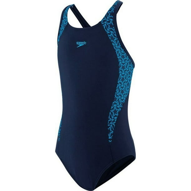 Speedo Boomstar Allover Muscleback Girls Swimsuit - Athletic One-Piece For Swimming & Training