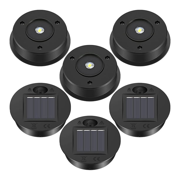 6 Piezas Luces Solares de Repuesto Parte Superior de 7 LúMenes Piezas de Linterna Solar LED Panel Solar Tapa de Linterna Luces para Colgar al Aire Libre
