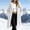 White, variant on Sevevn Womens Hooded Sherpa Fleece Cardigan Jacket Open‑Front Mid‑Length Loose Coat with Hand Pockets Navy L