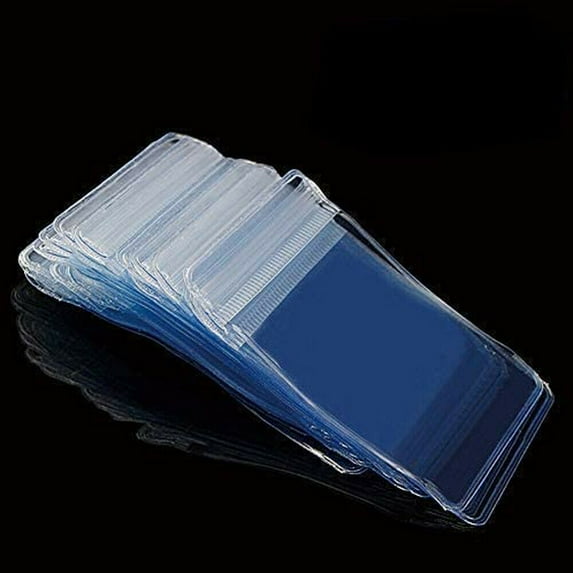 Plastic Clear PVC Coin Bag Case Wallets Storage Cover Envelopes 70x50mm 100PCS
