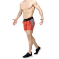 thumbnail image 3 of BROKIG Mens 5" Gym Bodybuilding Shorts Running Workout Lightweight Shorts with Pockets (XX-Large, Orange), 3 of 6