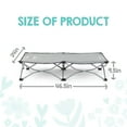thumbnail image 3 of Regalo My Cot Portable Toddler Bed, Lightweight Foldable Travel Bed for Kids, Gray, 3 of 8
