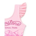 thumbnail image 3 of National Parks Girls Yellowstone Horse One Piece Swimsuit, Sizes 4-12, 3 of 3