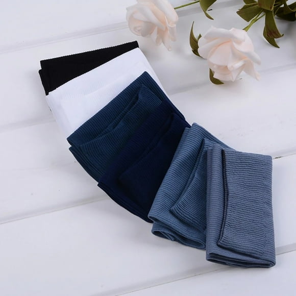 Flmtop Men's Solid Color Soft Socks Sheer Male Elastic Ultra-thin Silky Stockings