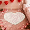 thumbnail image 4 of SLYNSHome Bathroom Rug Valentine's Day Heart Shaped Bath Mat for Bathroom Floor Non Slip Bath Rug for Tub Soft Shaggy Absorbent Shower Mat, 4 of 6