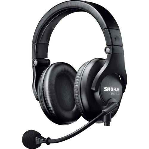 shure dualsided broadcast headset with cardioid microphone, without