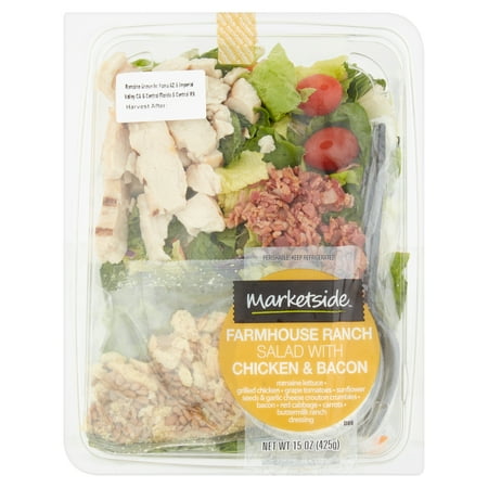 Marketside Farmhouse Ranch Salad with Chicken & Bacon, 15 oz
