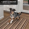 thumbnail image 6 of Skid-resistant Carpet Indoor Area Rug Floor Mat - Mocha Brown Stripe - 2' X 3' - Many Other Sizes to Choose From, 6 of 6