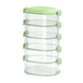 thumbnail image 1 of Hinati Clearance 5 Layer Stackable Kitchen Storage Box Seasoning Containers Airtight Food Storage Containers , Kitchen Pantry Organization and Storage for Microwave, Oven, Freezer and Dishwasher, 1 of 9