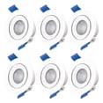 thumbnail image 1 of Pack 6 Luminarios Redondos Empotrables Aksi 3w Luz Cálida, 1 of 4