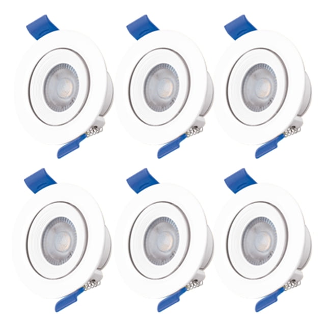 Pack 6 Luminarios Redondos Empotrables Aksi 3w Luz Cálida