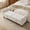 White, variant on GNIXUU 65.7" King Size Storage Bench, Tufted End of Bed Ottoman with Dual Lids, Rolled Armrest & Wood Legs for Bedroom Living Room Entryway, Black