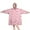 Pink Breast Cancer-2, variant on Wearable Oversized Blanket,Pink Breast Cancer Wearable Blanket Hoodie for Adults,Cozy Hooded Blankets with Super Pockets,Super Warm Fuzzy Pullover for Women & Men