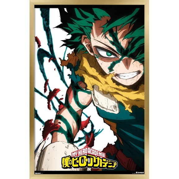 My Hero Academia: Final Season - Deku Teaser One Sheet Wall Poster, 22.375" x 34" Framed
