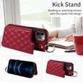 thumbnail image 3 of iPhone 12 PRO Case ,Card Slots Leather Wrist Strap Phone Cover for iPhone 12 PRO, 3 of 5