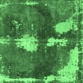 thumbnail image 1 of Ahgly Company Indoor Square Abstract Emerald Green Modern Area Rugs, 6' Square, 1 of 4