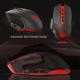 thumbnail image 3 of Wireless Optical Gaming Mouse with 8 Buttons, 2400 DPI Optical Fixture, 5-Level Adjustable DPI, USB Receiver for PC, Mac, MacBook, Notebook, and Laptop., 3 of 9