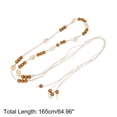 thumbnail image 3 of Unique Bargains Hand-woven Handmade Cord Belt 1 Pc Beige, Brown, 3 of 6